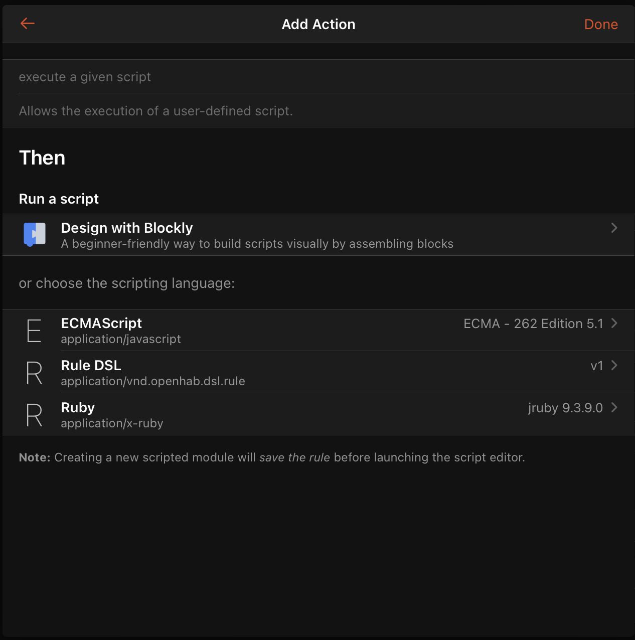 File: USAGE — openHAB JRuby