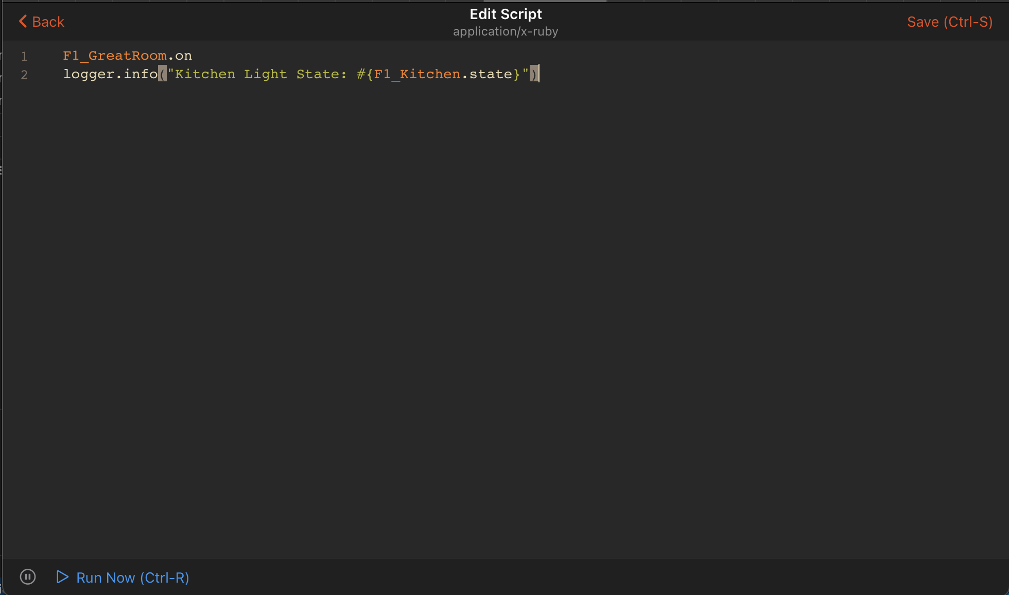 File: USAGE — openHAB JRuby